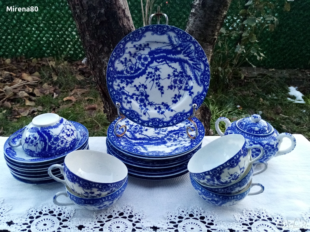 Винтидж японски сервиз за чай, снимка 1