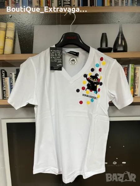 Мъжка тениска Dsquared Party White !!!, снимка 1