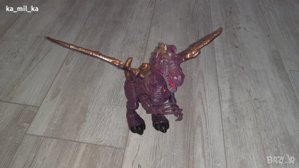 Дракон-лилав,голям - играчка, снимка 1