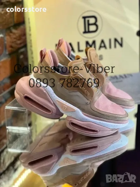 Розови маратонки Balmain код Br276, снимка 1