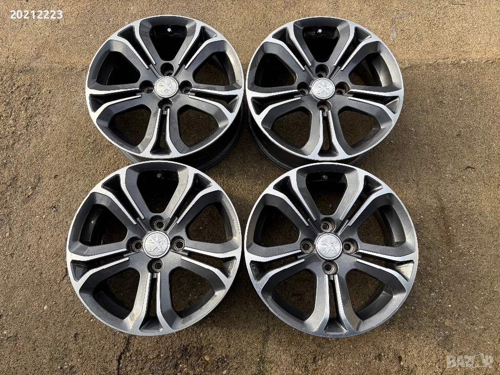 4 броя алуминиеви джанти за Peugeot 208,2008 16, снимка 1