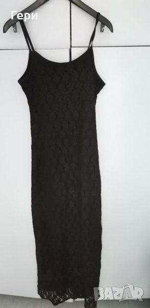 Черна дантелена рокля, снимка 1