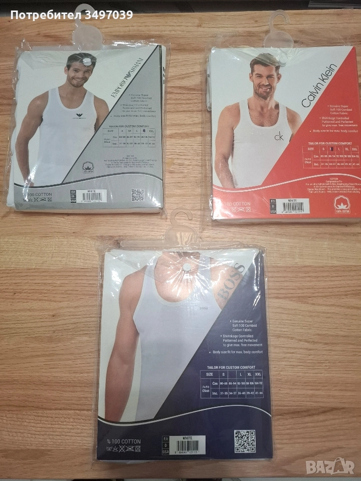 мъжки потници 100%памук, снимка 1
