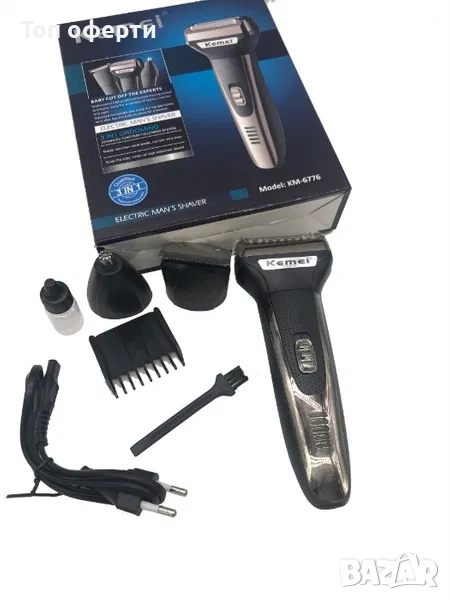3в1 самобръсначка, тример и машинка за подстригване Kemei 6776, снимка 1