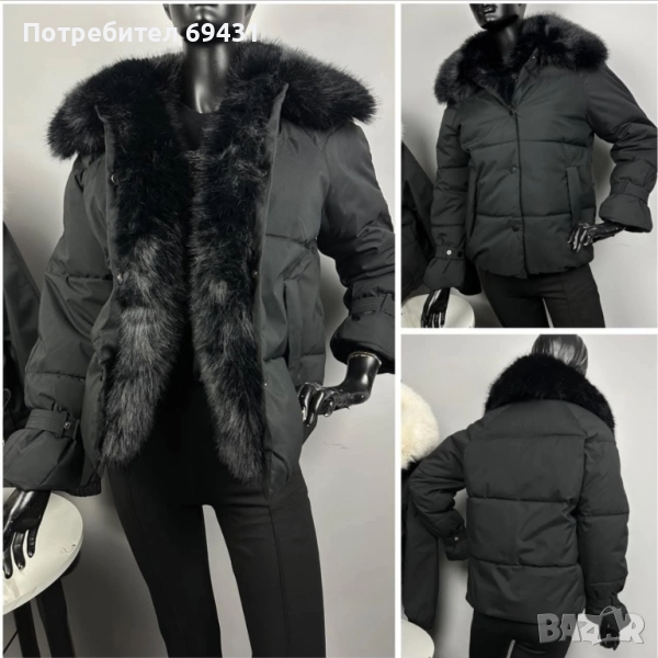 Черно яке с яка от естествен косъм, снимка 1