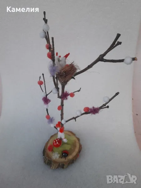 Дърво - пролетна декорация Великден , снимка 1