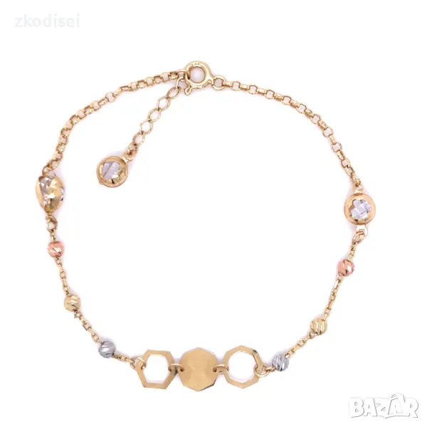 Златна дамска гривна 2,68гр. 20см.14кр. проба:585 модел:3209-2, снимка 1