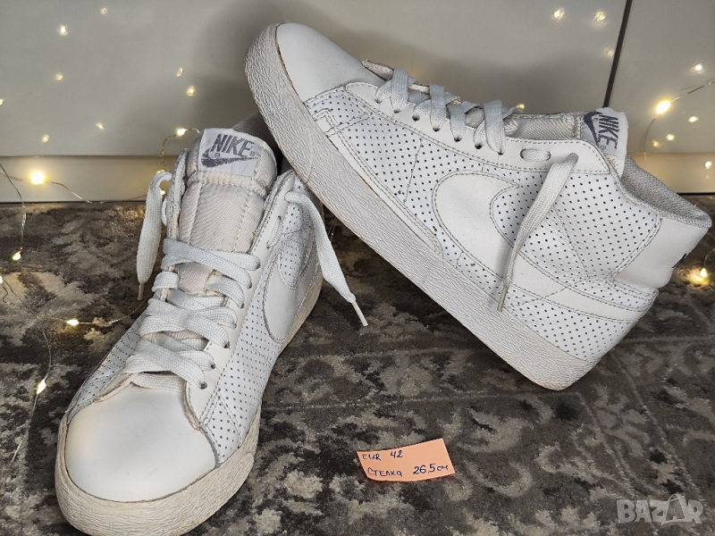 Nike Blazer High White, маратонки 42, снимка 1