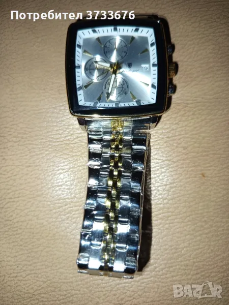 Часовник, ръчен, метален, масивен,много функции., снимка 1