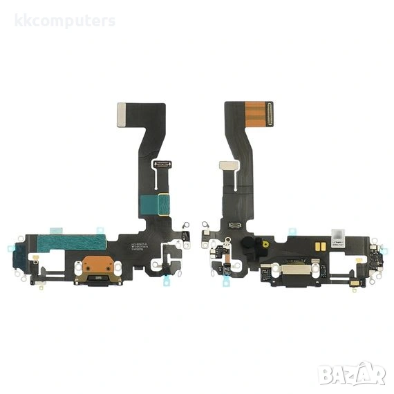 Лентов кабел за APPLE iPhone 12 с черен конектор зареждане, микрофон Original, снимка 1