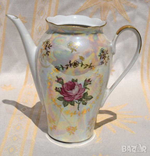 Kahla перлена порцеланова кана 4 чаши, снимка 1