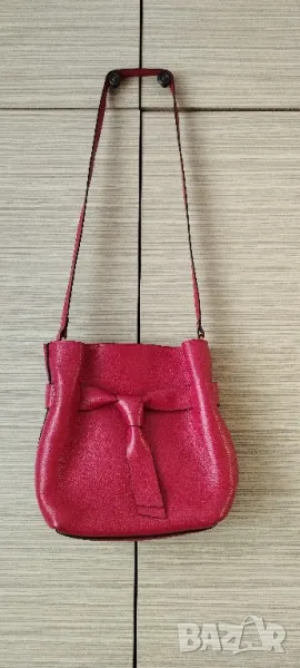 Червена чанта от естествена кожа , снимка 1