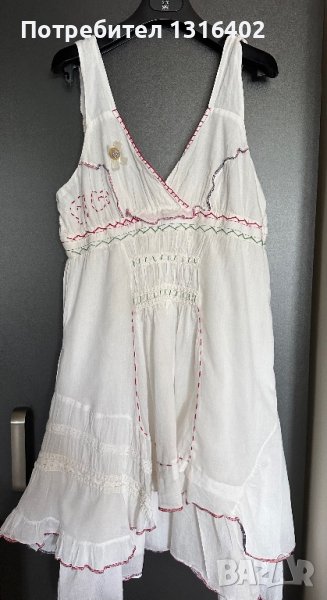 Лека памучна лятна рокля, размер М, снимка 1