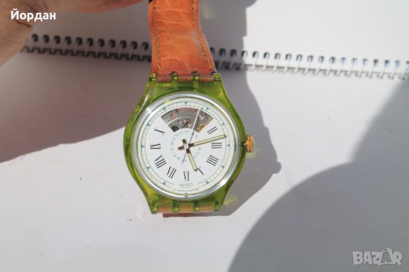 Мъжки часовник ''Swatch'' автоматик 37 мм  - 1991 година, снимка 1