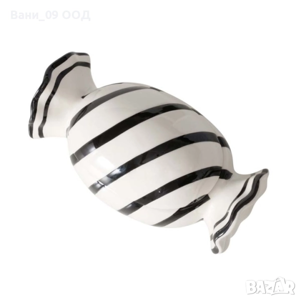 Порцеланова кутия за сладки във формата на бонбон, снимка 1