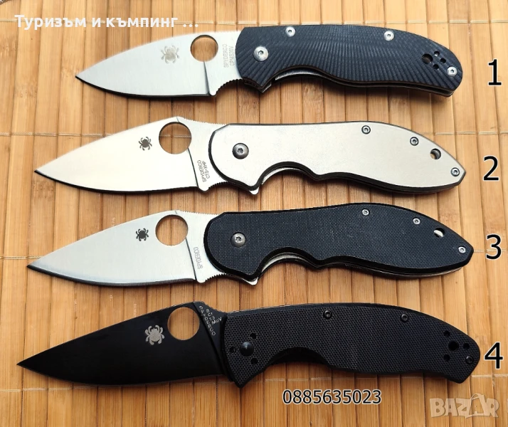 Сгъваем нож  Spyderco Domino C172, снимка 1