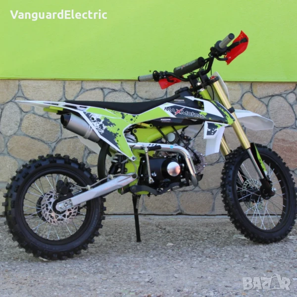 Бензинов Кросов мотор 125cc MX Racing - Зелен, снимка 1