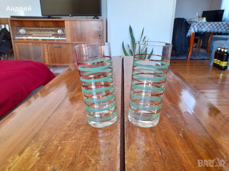 Стара стъклена чаша,чаши #5, снимка 1