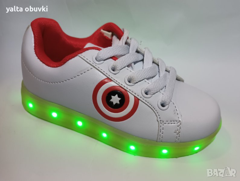 Детски светещи маратонки LB-701 с USB зарядно, снимка 1
