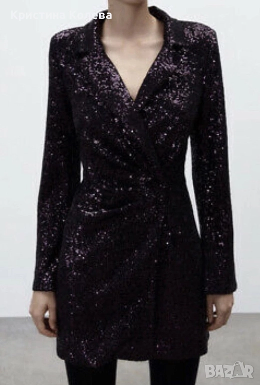 Дамска рокля тип блейзър Zara, снимка 1