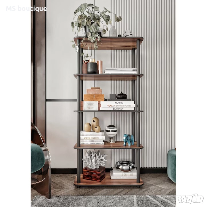 Рафт от МДФ, Woody Fashion, 60x139x30см, крака от дърво, 1 брой, снимка 1