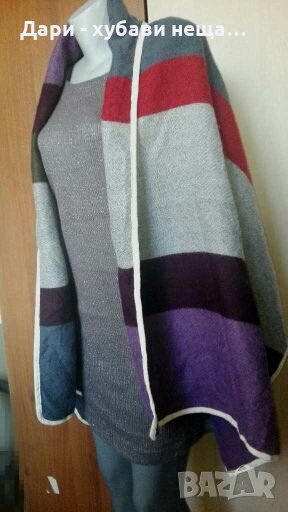 Голям многоцветен мек шал/наметка🍀180/70см.🍀арт.3035, снимка 1