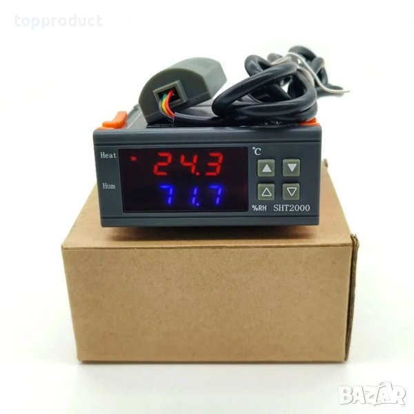 Термостат, влагоконтролер, влагомер, терморегулатор SHT2000 , снимка 1