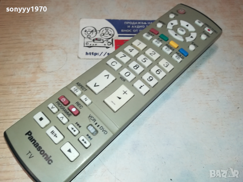 PANASONIC TV DVD VIDEO-REMOTE CONTROL-ВНОС SWISS 0703241046, снимка 1