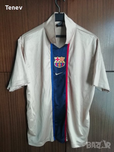 FC Barcelona Nike Vintage 2001/2002/2003 златиста оригинална тениска фланелка Барселона , снимка 1