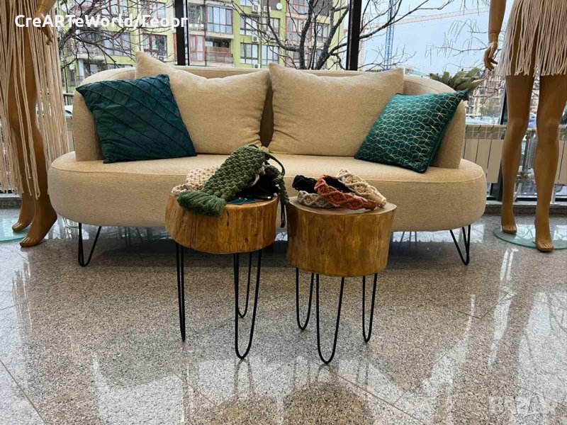 Помощна маса,пън, табуретка,нощно шкафче, снимка 1