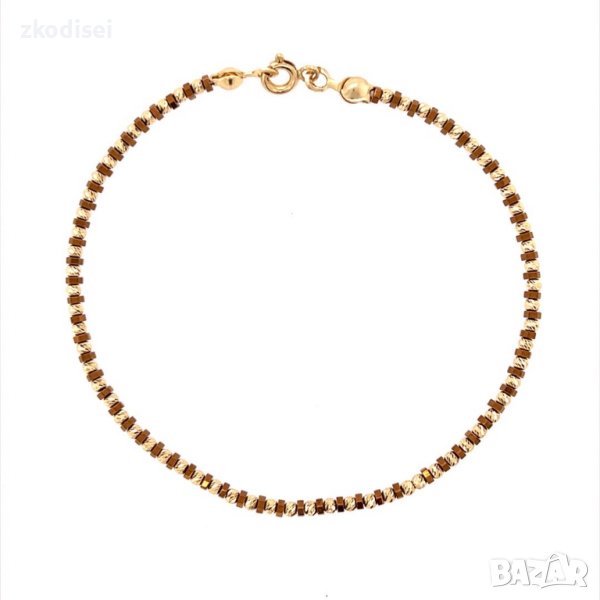 Златна дамска гривна 2,62гр. 19см. 14кр. проба:585 модел:16903-5, снимка 1