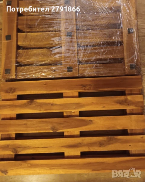 Декоративни мини палети естествено дърво 37x58 см. 10 броя нови, снимка 1