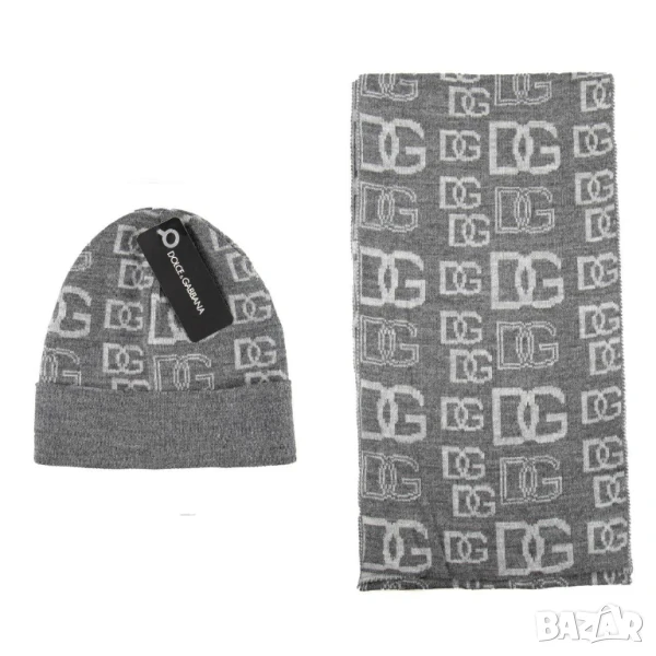 шапка и шал dolce gabbana calvin klein emporio armani gucci , снимка 1