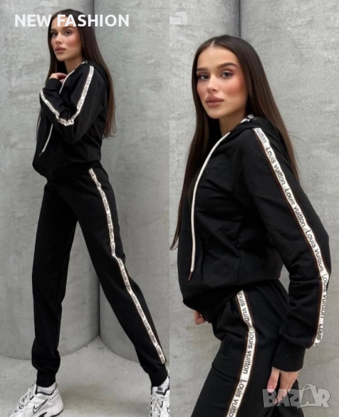 Дамски Памучни Екипи - лого Бродирано ✨ Louis Vuitton , снимка 1