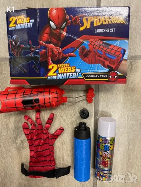 Детски комплект ръкавица на Спайдърмен - изстрелване на паяжина, снимка 1
