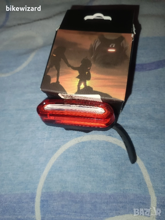 Led стоп с  презареждаща батерия  за велосипед НОВ , снимка 1
