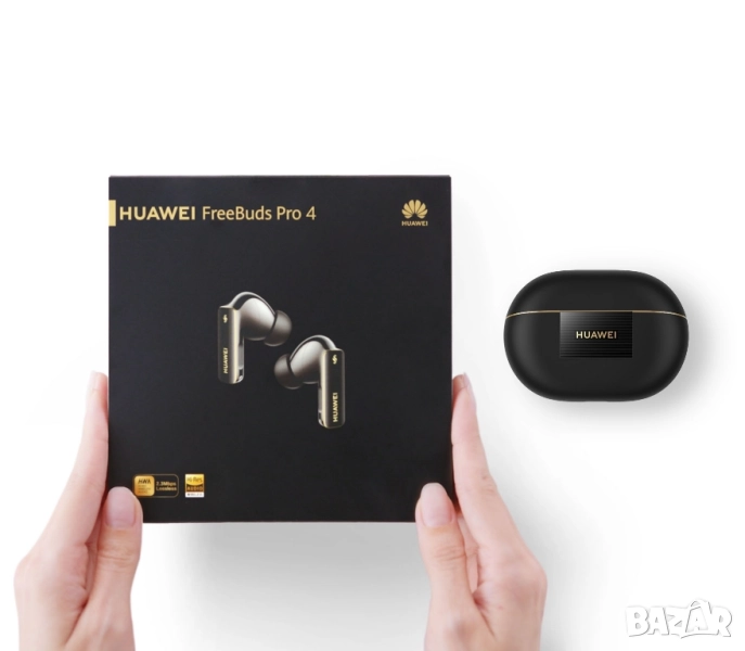 True wireless слушалки HUAWEI FREEBUDS PRO 4 безжични, BLACK, снимка 1