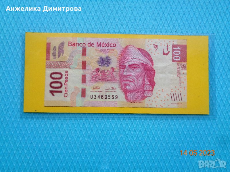 100 песос  Мексико  отлична  , снимка 1