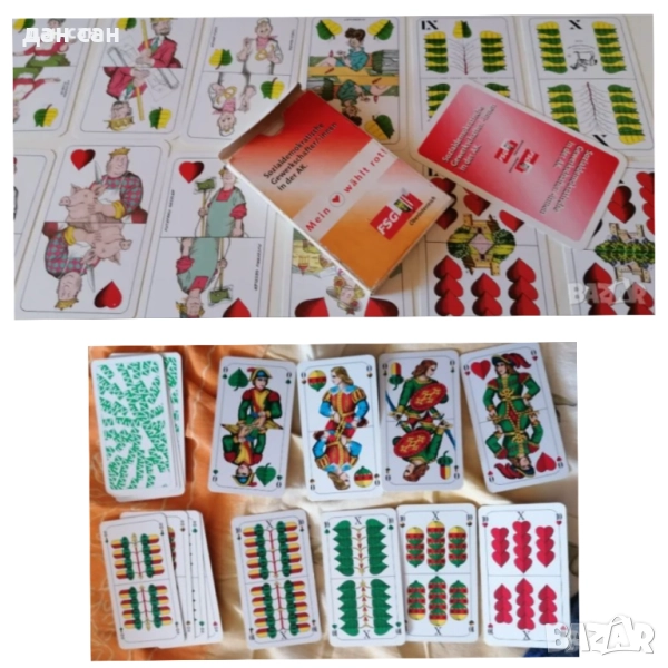 Нови карти за игра белот Германия Австрия, снимка 1