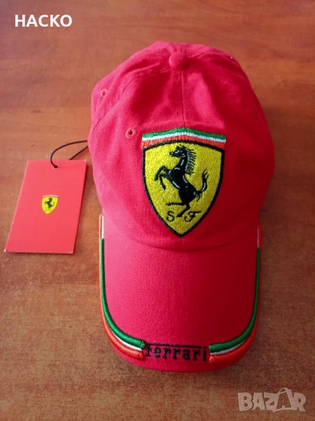 Бейзболна Шапка на отбора на ФОРМУЛА 1 SCUDERIA FERRARI SANTANDER RASING 100% Оригинална от АНГЛИЯ, снимка 1