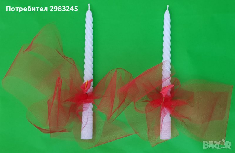 Празнични декорирани свещи , снимка 1