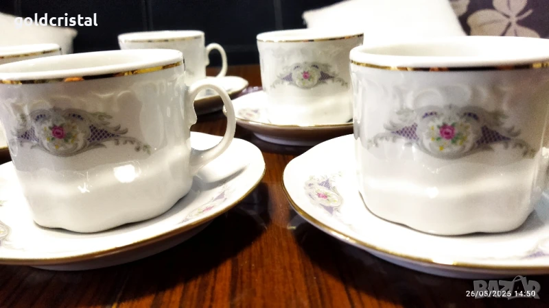 Стар български порцелан чаши за чай , снимка 1