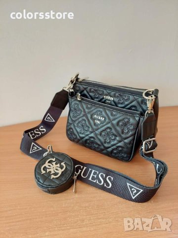 Черна чанта Guess 3в1  код SG13TI, снимка 3 - Чанти - 41390865