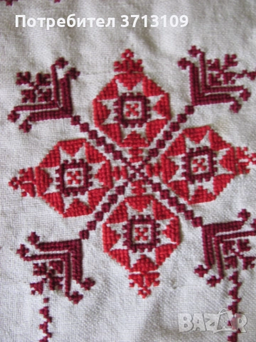 Голяма покривка за маса, ръчна бродерия, шевици, 180х140см., снимка 5 - Антикварни и старинни предмети - 51837738