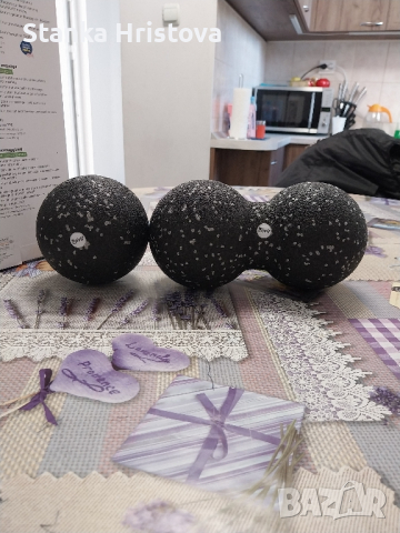 Масажна  топка комплект Crivit., снимка 3 - Фитнес уреди - 44821536