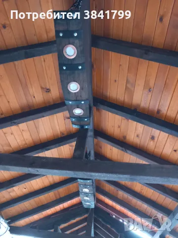 Дървен полилеи, снимка 3 - Дърводелски услуги - 48016451