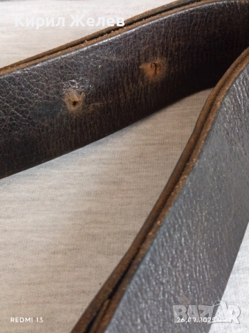 Естествена кожа колан здрав винтидж стил 49389, снимка 4 - Колани - 51847438