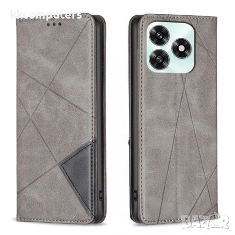 Кожен калъф Портфейл за Honor X5c Plus 4G/ Honor X5c 4G- Геометрична щампа, Държач за Карти и Стойка