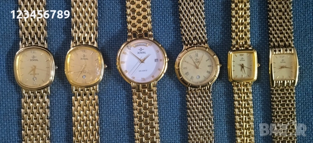 Часовници дамски 22к electro gold plated,  комплект от 6 броя,, снимка 3 - Мъжки - 53339460
