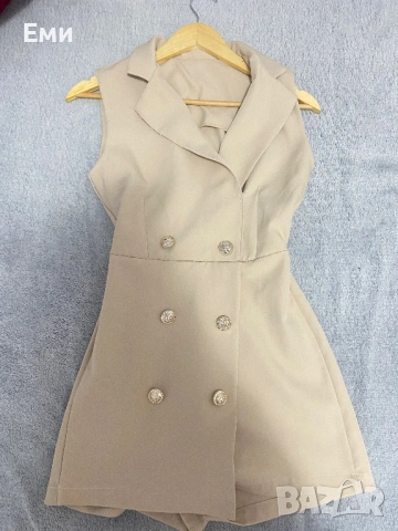 дамски бежов гащеризон , снимка 3 - Гащеризони - 53463573